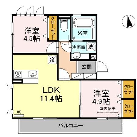 エル　パティオⅣの物件間取画像